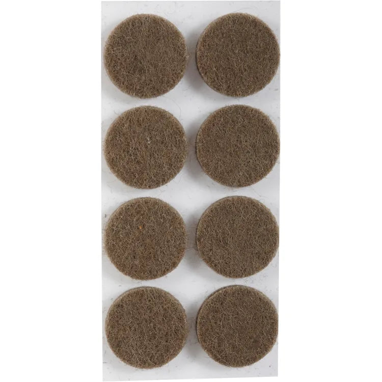 Assortiment 16 Patin de pied de meuble en feutre adhésif STANDERS Ø16 mm
