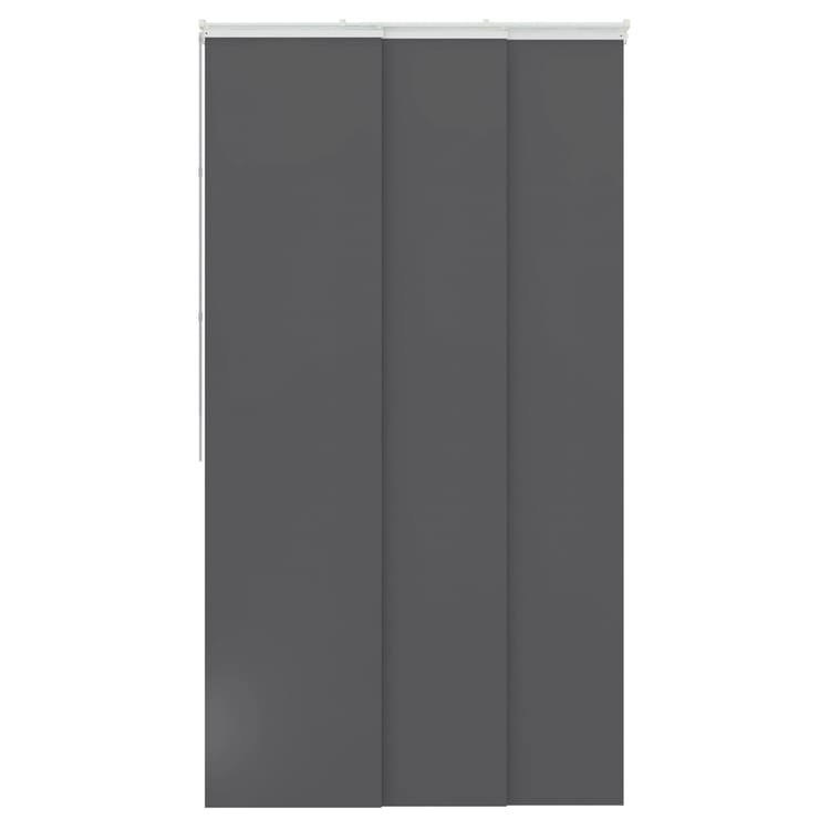 Panneau japonais Thermic, gris, H.250 x l.50 cm