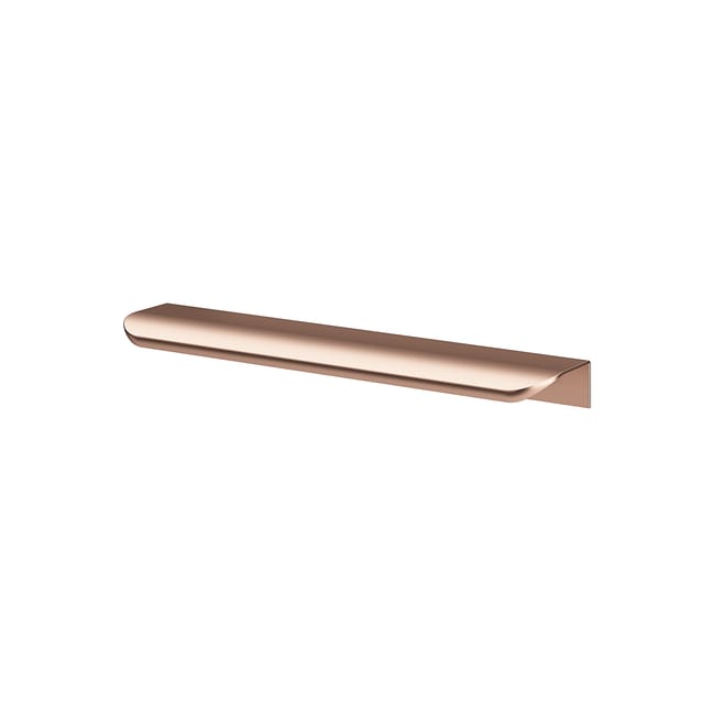 Poignée de meuble Neo, alliage d'aluminium cuivré brossé, entraxe 160 mm