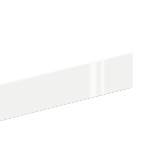 Plinthe de cuisine, blanc DELINIA, H.15 x L.2.4 m x Ep.13 mm