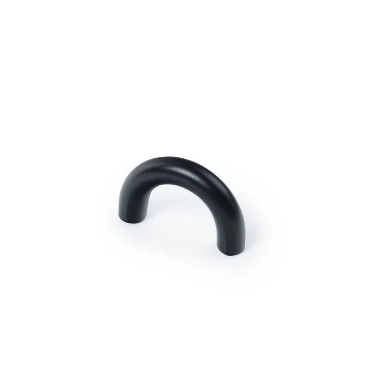 4 poignées de meuble, zamak noir peint, entraxe 32 mm