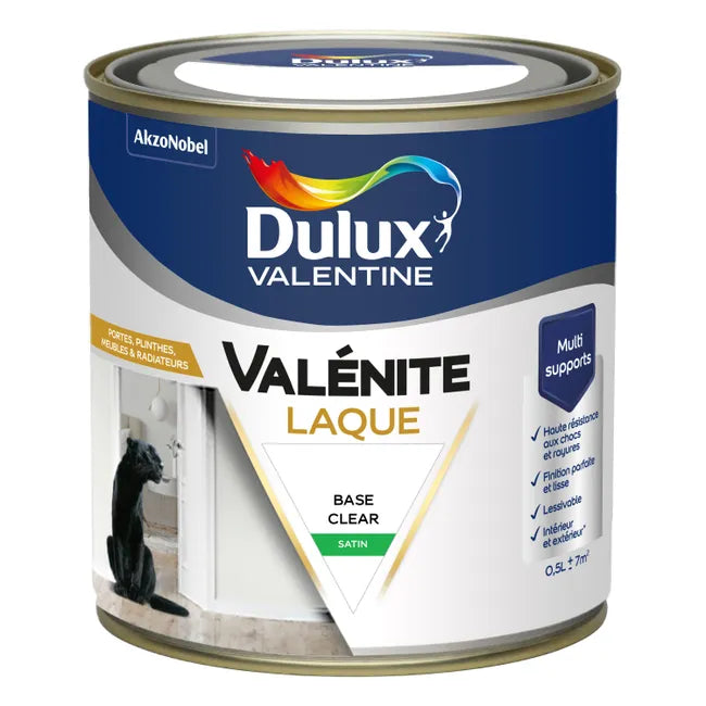 Base Clear / Machine à teinter / LAQUE VALENITE ACRYL SAT 0.5L