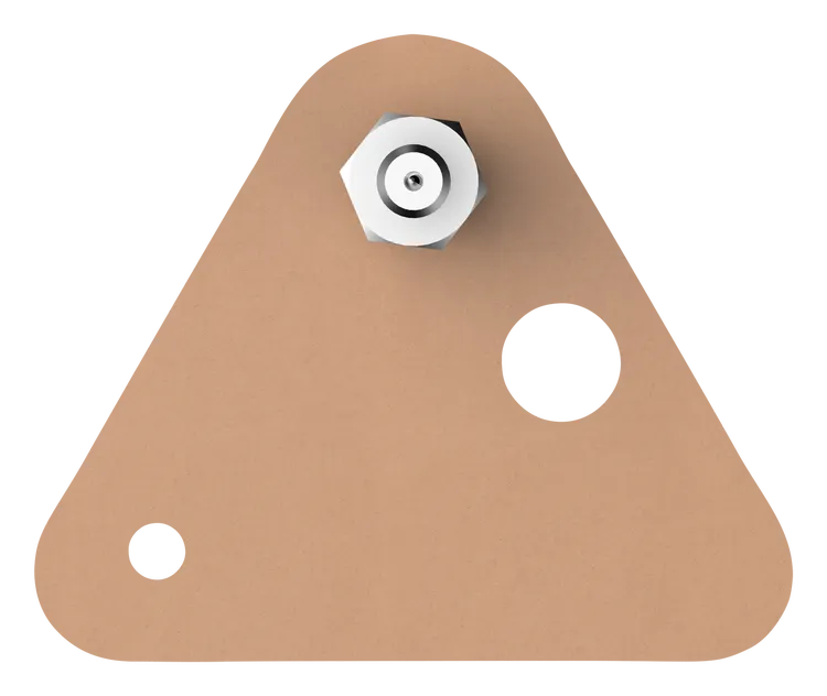 Lot de 2 vis adhésives Smart mounting system, TESA, marron 5 kg