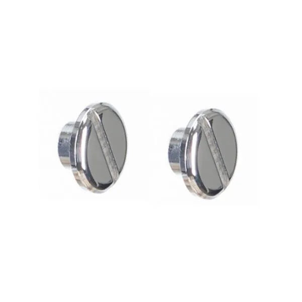 Equerre de fixation murale polyester chrome argente, H.0.18 x P.0.39 cm