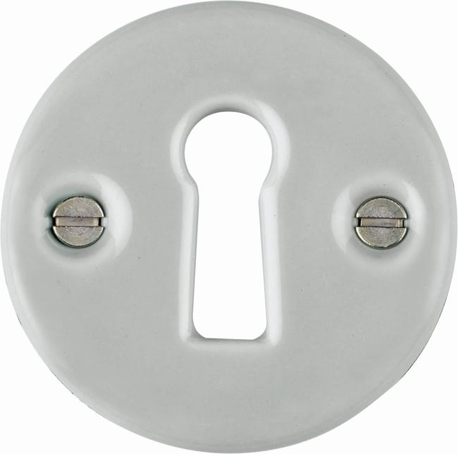 Rosace de fonction D5 MERIGOUS, porcelaine patiné entrée de clé