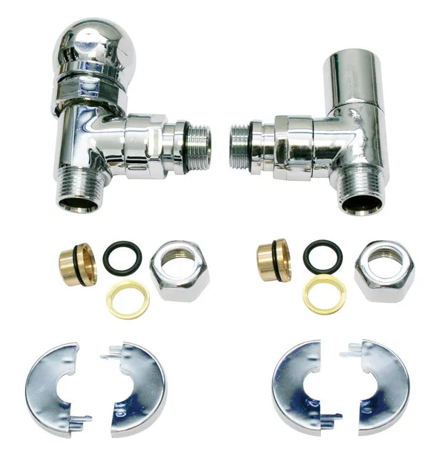 Kit thermostatisable chrome pour sèche-serviettes