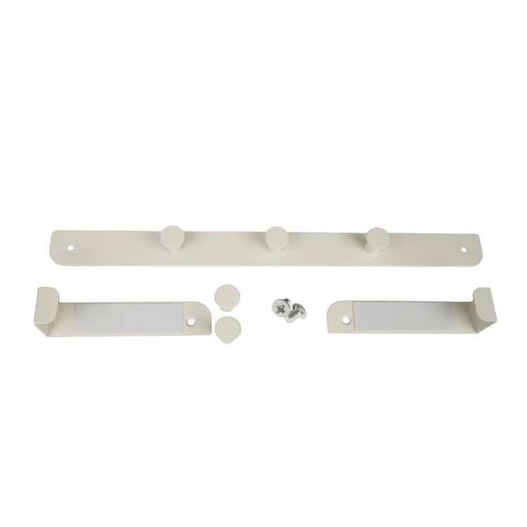 Crochet pour porte, blanc peint Door axel SPACEO