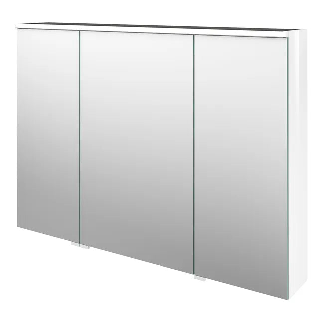 Armoire led 3p de toilette lumineuse l. 105 cm H. 75 cm P. 17 cm, blanc Neo line