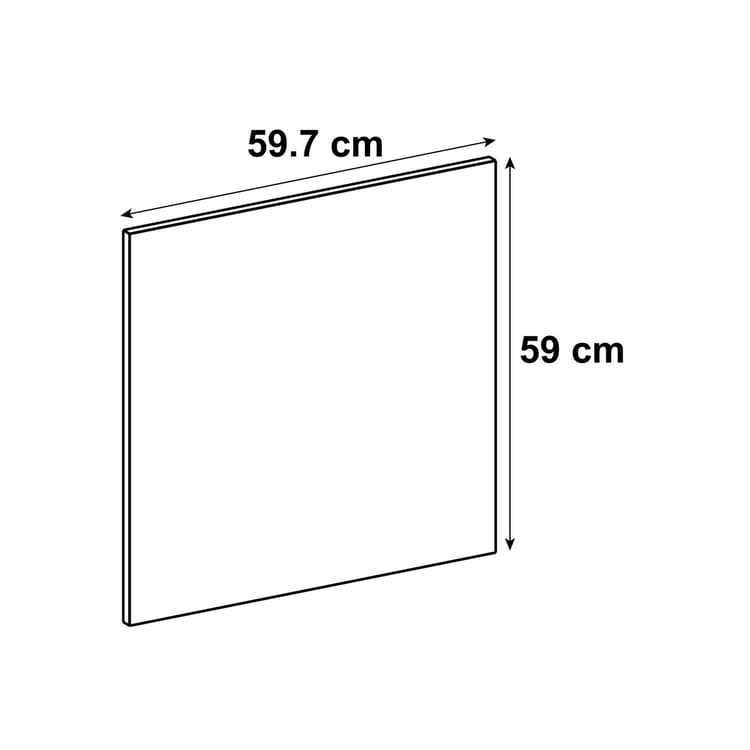Porte de cuisine Evora blanc mat H.59 x l.59.7 cm