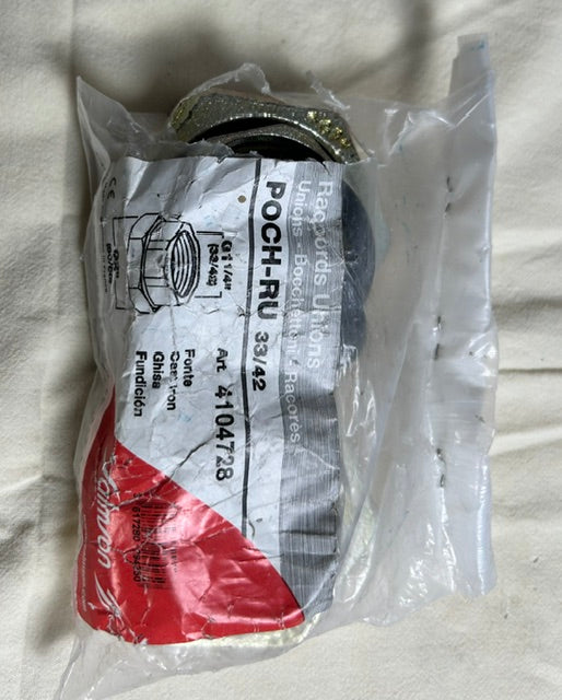 Pochette de raccord union (Pochette 2 raccords unions pour circulateur/pompe de chauffage)