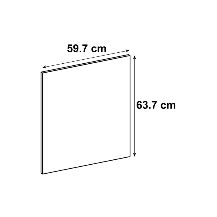 Porte de cuisine Chicago chêne mat H.63.7 x l.59.7 cm