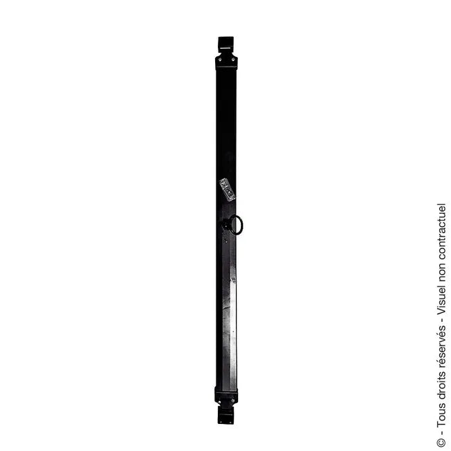 Barre de sécurité pour porte de garage en acier noir, L.73 à 93 cm AFBAT