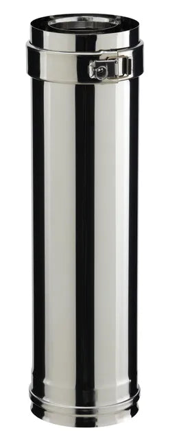 Tuyau pour conduit double paroi POUJOULAT Diam.100 mm 0.45 m