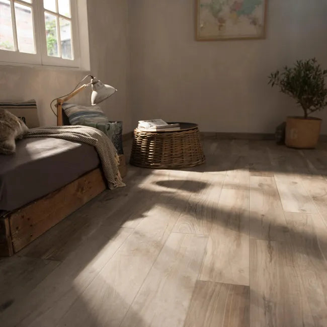 Plinthe carrelage Elbe, greige, Ht. x L. 100 cm, Ep.8.5 mm