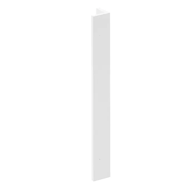 Fileur d'angle Sofia blanc, DELINIA ID H.76.8 x l.9 cm