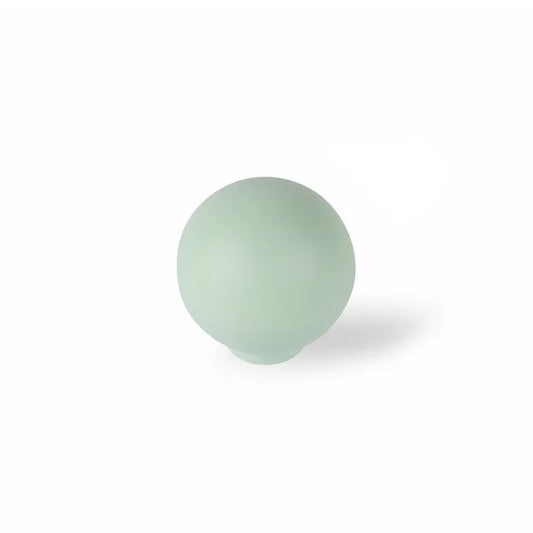 Bouton de meuble rond Boule, abs vert mat, Diam.25 mm