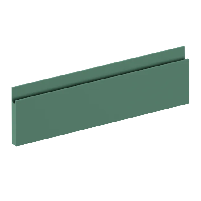 Façade de tiroir de cuisine Osaka vert laguna mat H.12.5 x l.39.7 cm