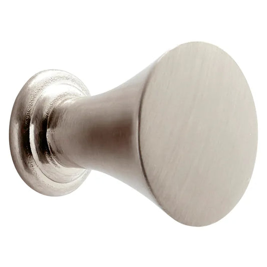 Bouton de meuble rond Trinity, zamak argent brossé, Diam.19 mm
