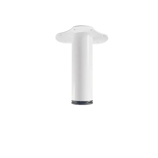 Pied table basse cylindrique HETTICH réglable, Ht.De 20 à 23 cm acier époxy blan