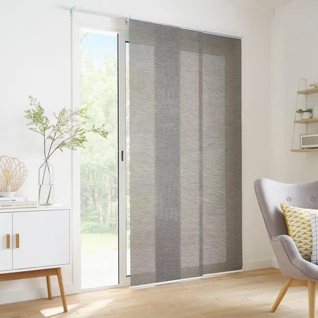 Panneau japonais Bambou, gris, H.250 x l.50 cm