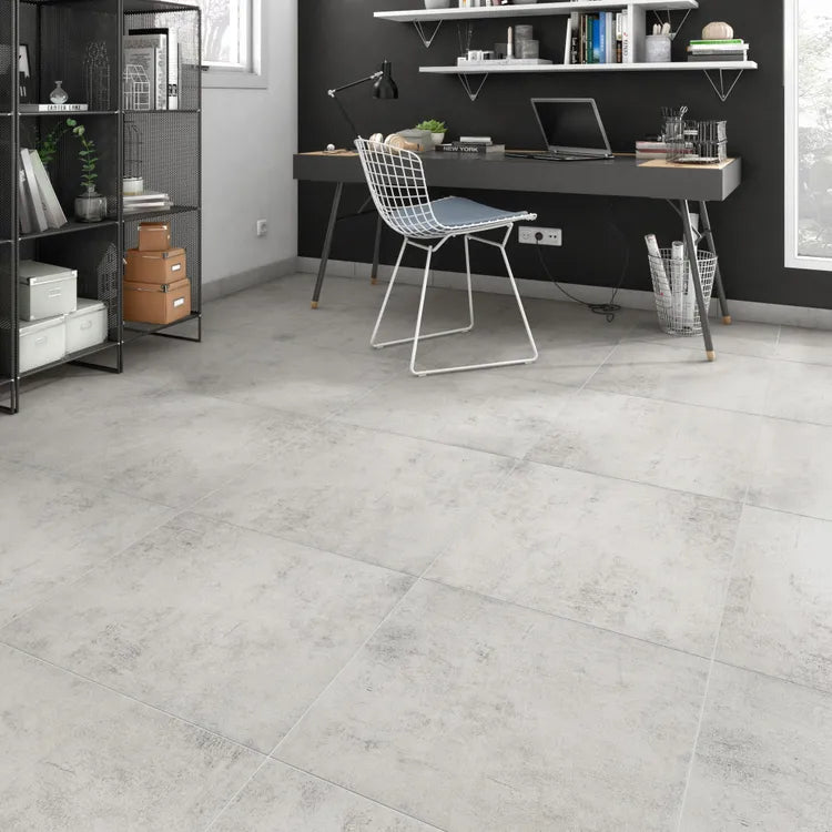 Carrelage mur intérieur / sol intérieureffet béton gris clair Alma l.45 x