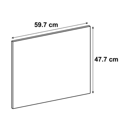 Porte de cuisine Boston bleu marine mat H.47.7 x l.59.7 cm