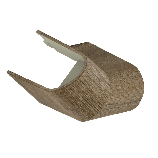 Cache pour barre d'appui L.7.6 cm bois onyx AKW