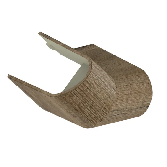 Cache pour barre d'appui L.7.6 cm bois onyx AKW