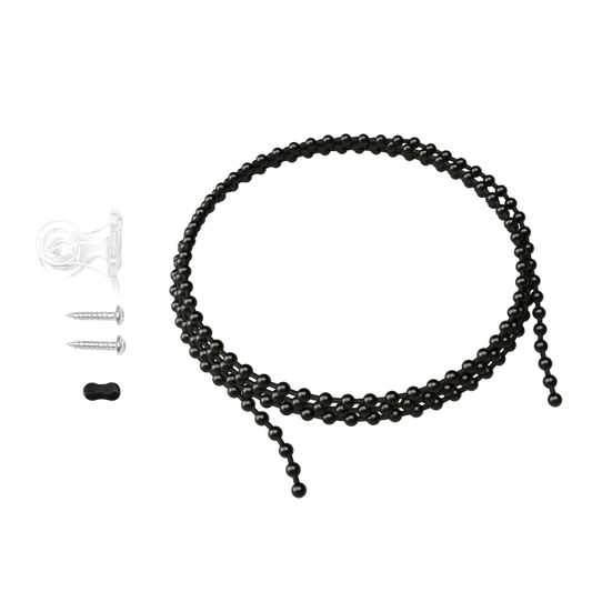 Chaînette INSPIRE noire 5m pour store enrouleur