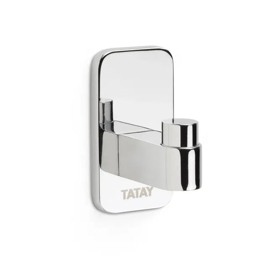 Patère à visser gris / argent Slim TATAY