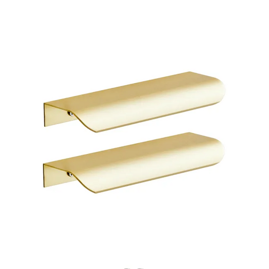Lot de 2 poignées de meuble INSPIRE Oslo, laiton, Aluminium, entraxe 96 mm