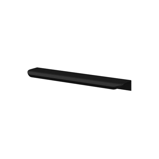 Poignée de meuble Neo, alliage d'aluminium noir laqué, entraxe 160 mm