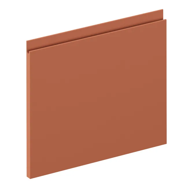 Façade de tiroir de cuisine Tokyo terracotta mat H.38.1 x l.44.7 cm