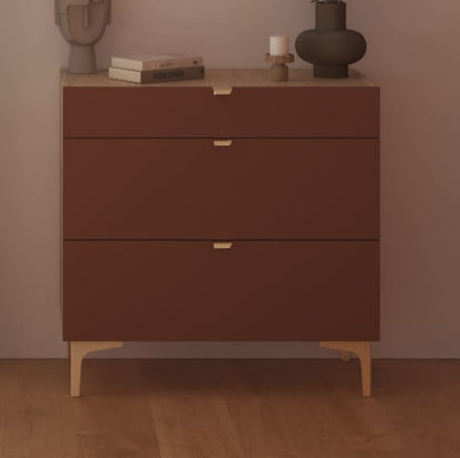 Façade ext SPACEO Evo'M Delhi Terracotta H12.5xL79.7cm pour tiroir H8xL80cm