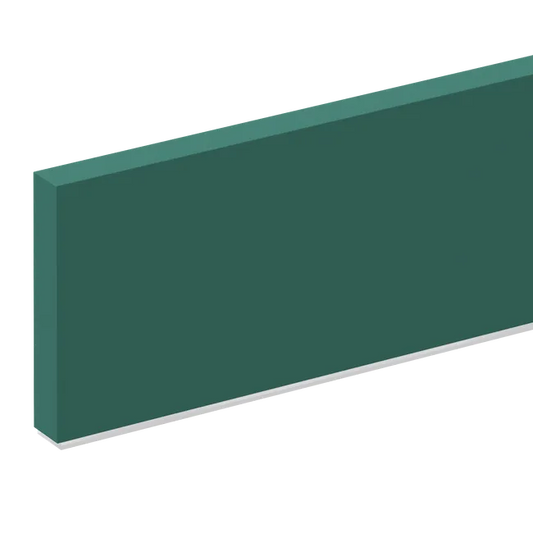 Plinthe de cuisine avec bavette, Venise vert forêt H.10 x L.240 cm, Ep.19 mm