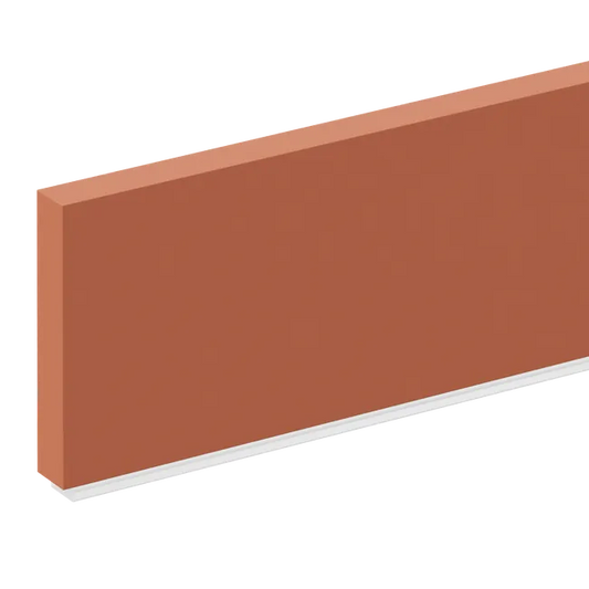 Plinthe de cuisine avec bavette Tokyo, terracotta H.10 x L.240 cm, Ep.19 mm