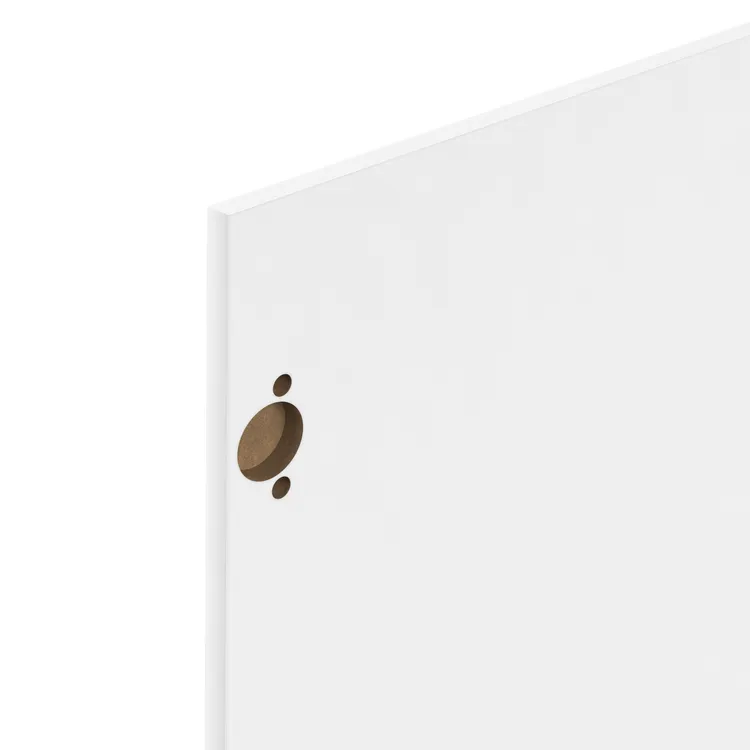Porte de cuisine DELINIA ID Oxford blanc mat H.137.3 x l.59.7 cm