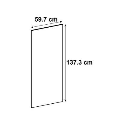 Porte de cuisine DELINIA ID Oxford blanc mat H.137.3 x l.59.7 cm