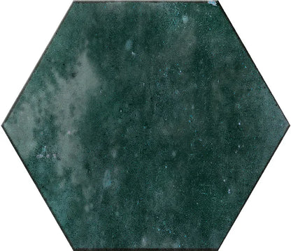 Carrelage mur intérieur effet zellige bleu Tonio l.21 x L.18.2 cm x Ep.9.5 mm