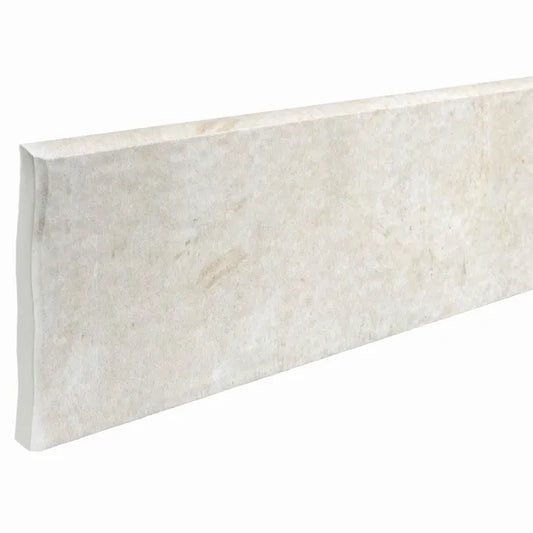 Lot de 2 plinthes carrelage Monastère, beige blanc, Ht. x L. 50 cm, Ep.9 mm