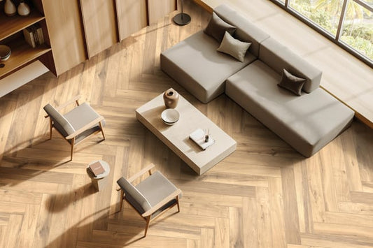 Plinthe carrelage Meet, miel, Ht. x L. 100 cm, Ep.8.5 mm