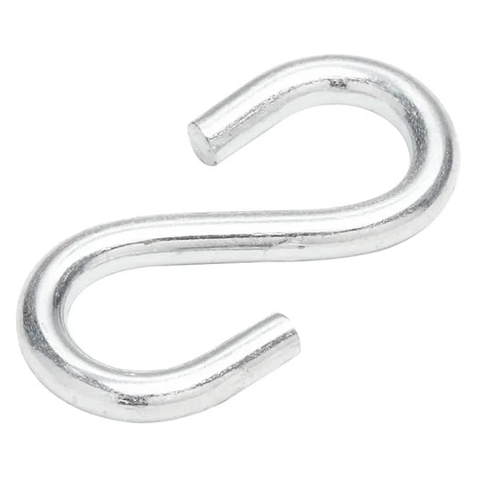 Lot de 4 crochets en S ouvert acier zingué STANDERS, L.30 x l.15.5 x Ep.3 mm