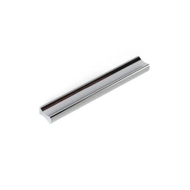 Poignée de meuble Vague, aluminium argent anodisé, entraxe 96 mm