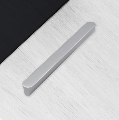 Poignée de meuble Light, zinc chrome brossé, entraxe 128 mm