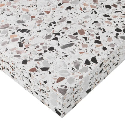 Plan îlot stratifié Terrazzo Pietra L.126 x P.104 cm, Ep.38 mm