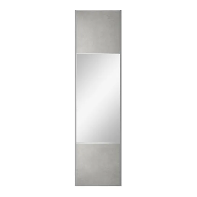 Porte de placard coulissante Ciment l.66.2xH.250cm