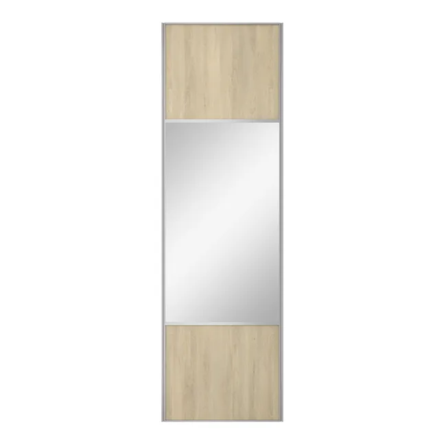 Porte de placard coulissante Folk miroir l.76.2xH.250cm