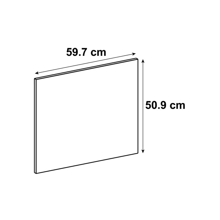 Façade de tiroir de cuisine Tokyo lin mat H.50.9 x l.59.7 cm