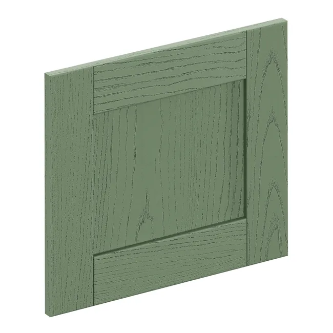 Façade de tiroir de cuisine Chicago vert mat H.38.1 x l.59.7 cm