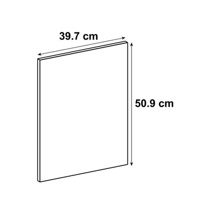 Porte de cuisine Boston vert pétrole mat H.50.9 x l.39.7 cm